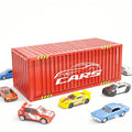 Kit 48 Carrinhos de Metal de Fricção com Maleta Container e Pista